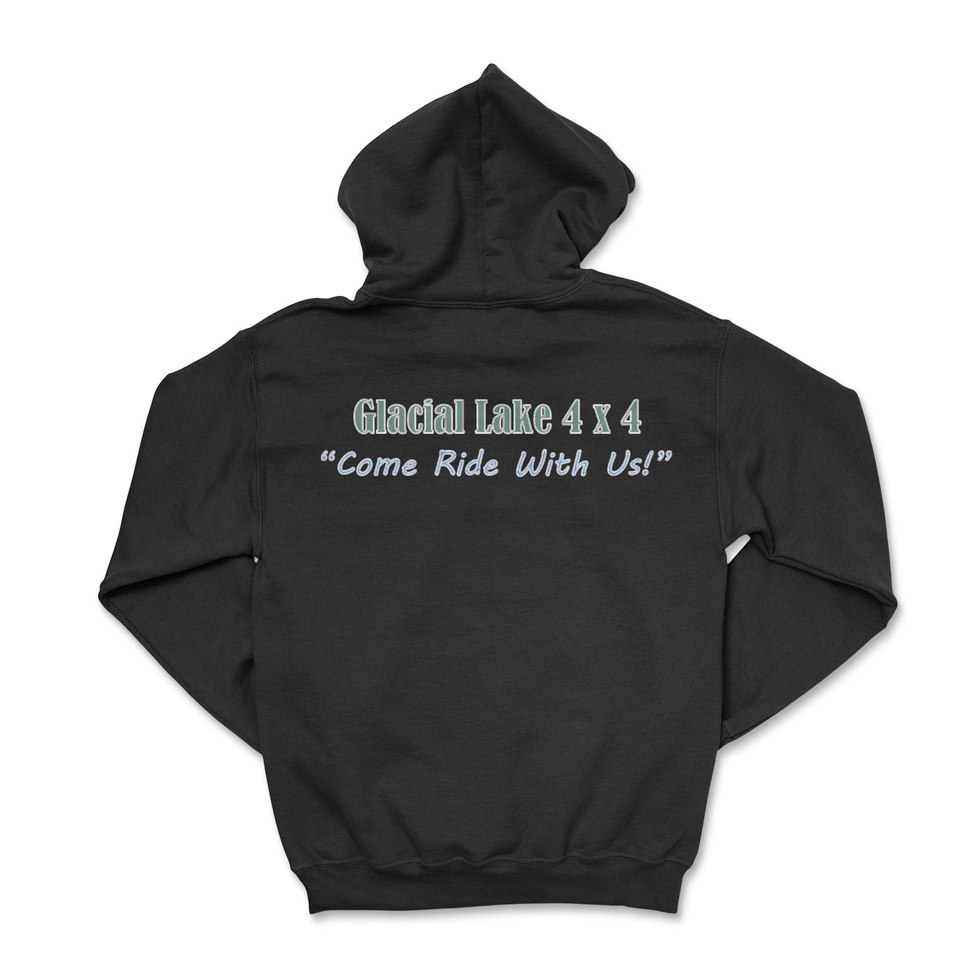 Glacial Lake Black Zip-Up Hoodie Small Zip-Up Hoodies