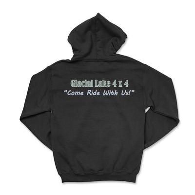 Glacial Lake Black Zip-Up Hoodie Small Zip-Up Hoodies