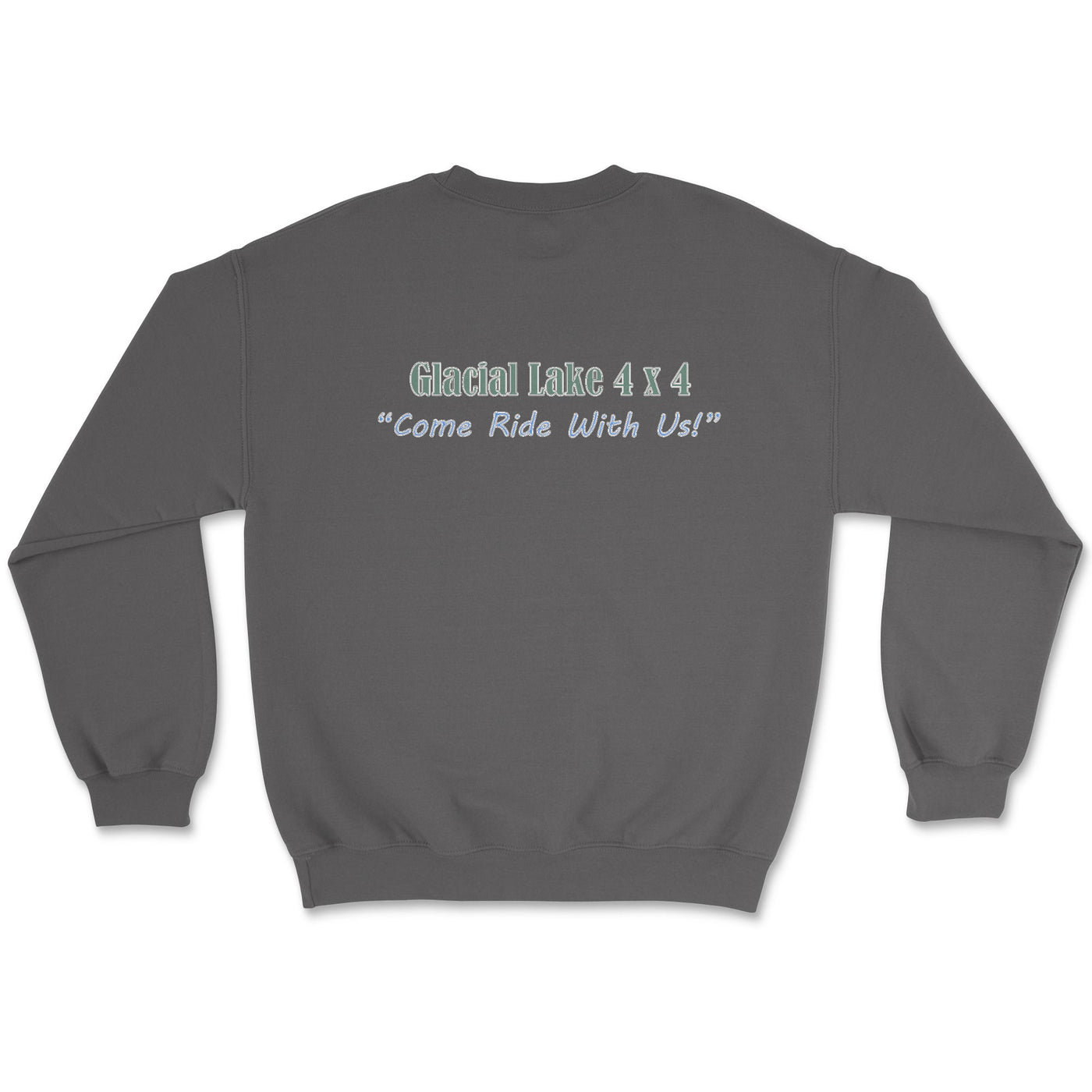 Glacial Lakes Logo Crewneck Charcoal / Small Crewneck Sweatshirt