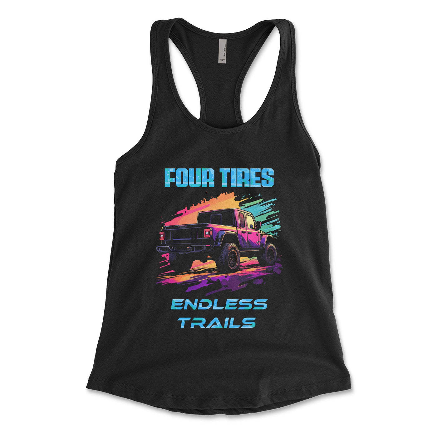 Gladiator Neon Women's Racerback Tank Top - Goats Trail Off - Road Apparel Company