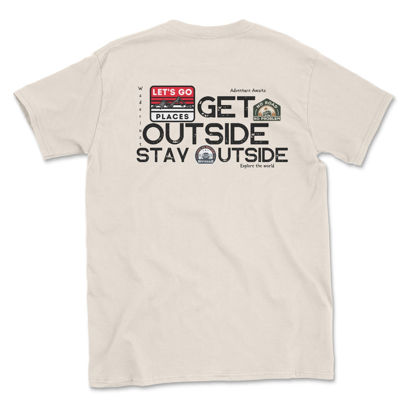 Go Outside, Stay Outside Offroad Graphic Tee - Goats Trail