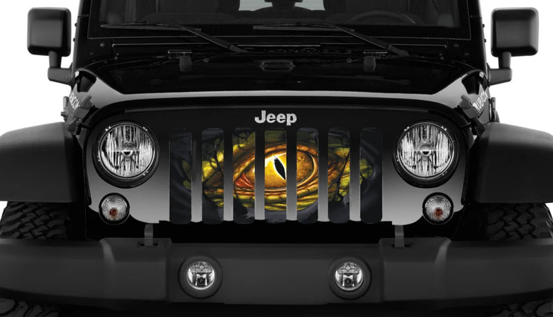 Green Dragon Eye Jeep Grille Insert - Goats Trail