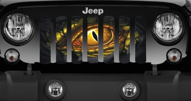 Green Dragon Eye Jeep Grille Insert - Goats Trail