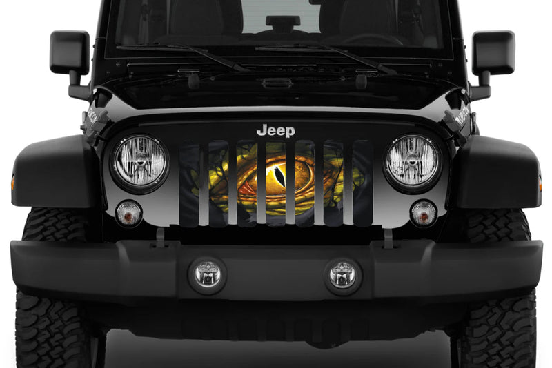 Green Dragon Eye Jeep Grille Insert - Goats Trail