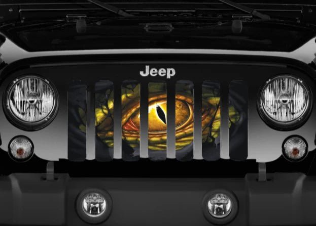 Green Dragon Eye Jeep Grille Insert - Goats Trail