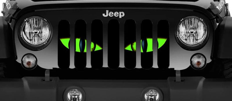 Green Jeep Chaos Eyes Grille Insert - Goats Trail