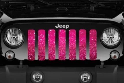 Grille Insert: Bright Sparkle Pink Flex - Made in the USA - Goats Trail