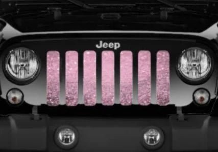 Grille Insert: Light Baby Pink Sparkle - Made in the USA - Goats Trail