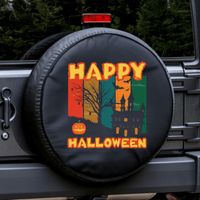 Happy Halloween Spare Tire Cover - Goats Trail