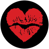Heart Kiss Lips Spare Tire Cover - Goats Trail