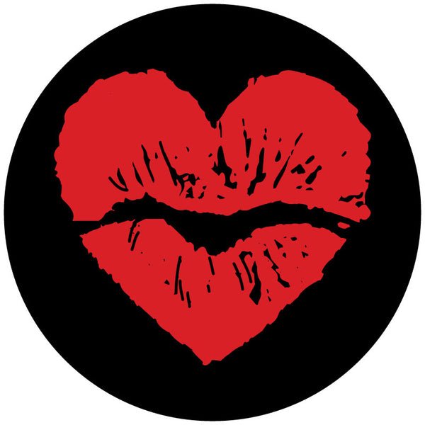 Heart Kiss Lips Spare Tire Cover - Goats Trail