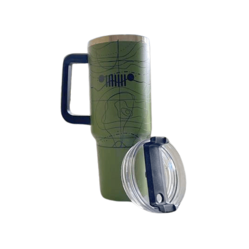 Jeep® Topography Green Seven Slot Mug - Goats Trail Off-Road Apparel Company