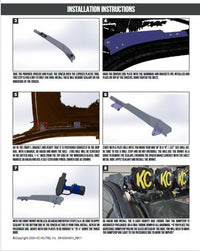 KC 2024 - 2025 Toyota Tacoma Overhead Light Bar Mount 50" Light Bar - Goats Trail