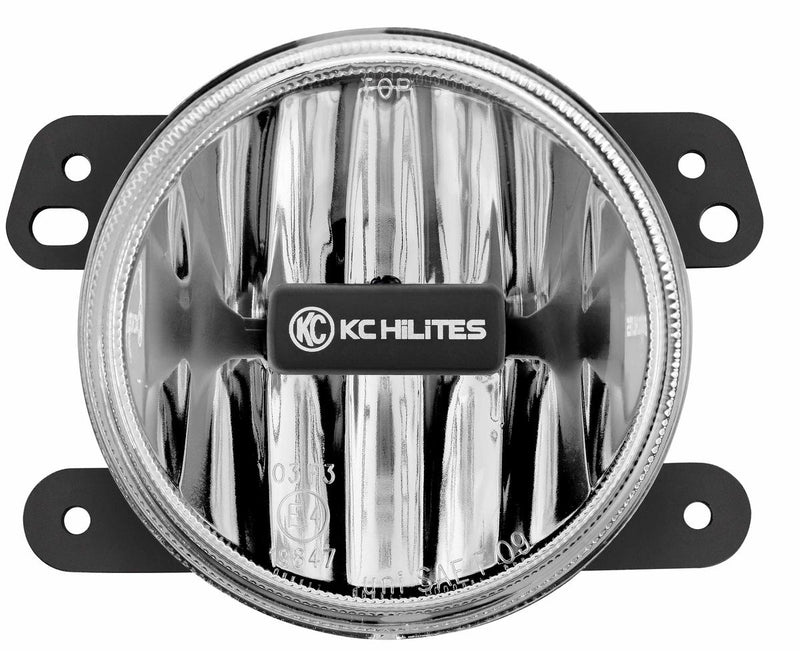 KC 4" Gravity LED G4 SAE Fog Light - Fog Beam - Single - 10 - 18 Jeep JK - Goats Trail