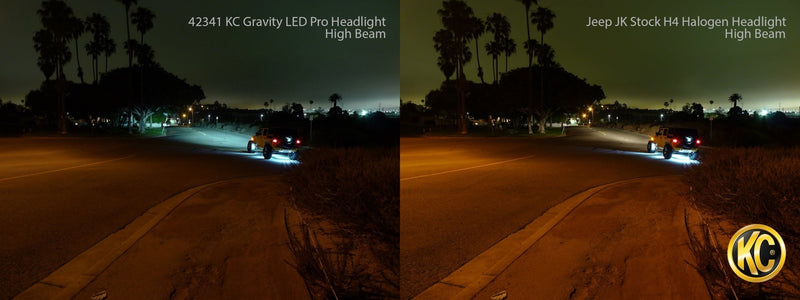 KC 7" Gravity LED Pro DOT Headlight - Single - Universal/07 - 18 Jeep JK - Goats Trail