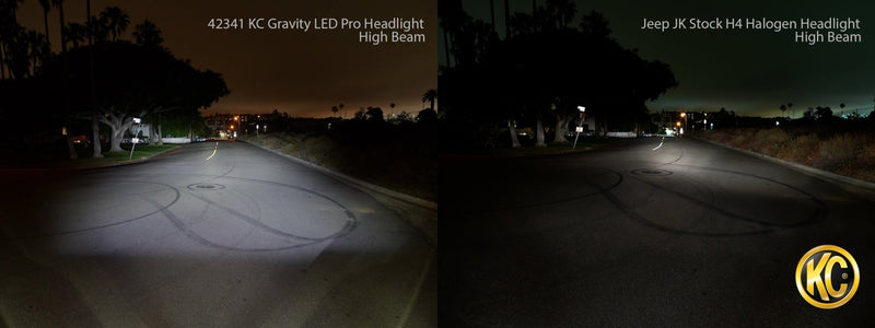 KC 7" Gravity LED Pro DOT Headlight - Single - Universal/07 - 18 Jeep JK - Goats Trail