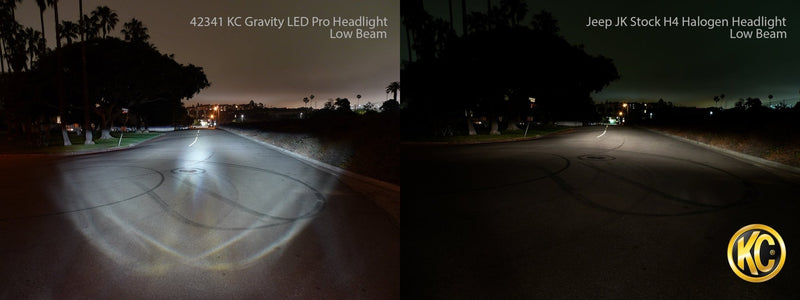 KC 7" Gravity LED Pro DOT Headlight - Single - Universal/07 - 18 Jeep JK - Goats Trail