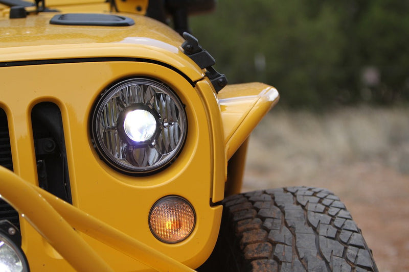 KC 7" Gravity LED Pro DOT Headlight - Single - Universal/07 - 18 Jeep JK - Goats Trail