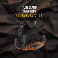 KC - Dual Cyclone Dome Light Tube Clamp Claw Bundle - Roll Cages - Goats Trail