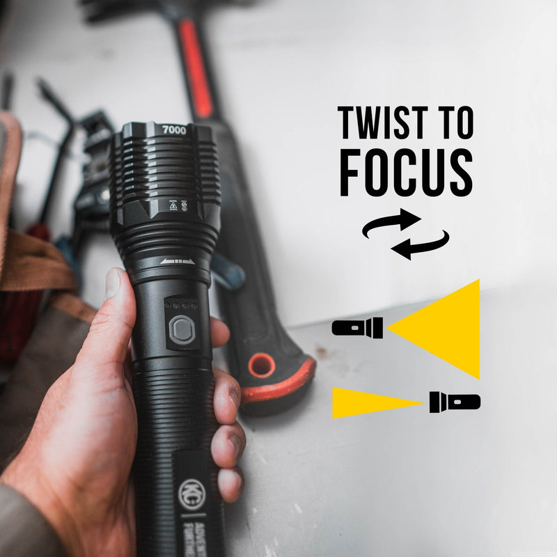 KC FLX 7K Rechargeable Flashlight - Precision Lighting - Goats Trail