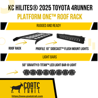 KC HiLiTES 10 - 24 Toyota 4Runner Roof Rack - Goats Trail