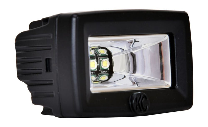 KC HiLiTES 2" C - Series C2 LED - Single Light - 20W Flood Beam - Goats Trail