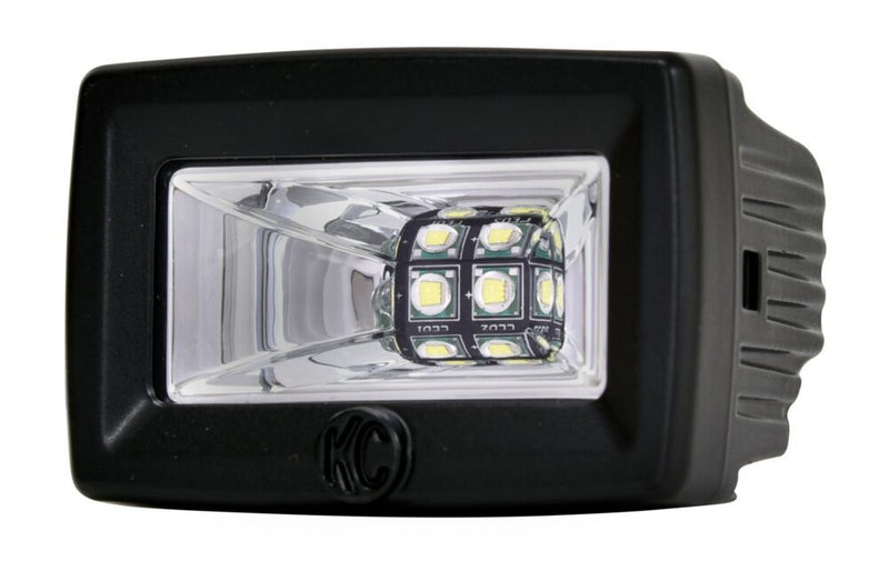 KC HiLiTES 2" C - Series C2 LED - Single Light - 20W Flood Beam - Goats Trail