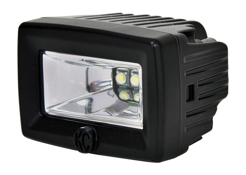 KC HiLiTES 2" C - Series C2 LED - Single Light - 20W Flood Beam - Goats Trail