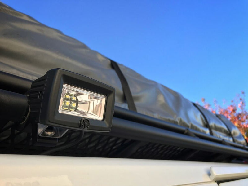 KC HiLiTES 2" C - Series C2 LED - Single Light - Backup - 20W Flood Beam - Goats Trail