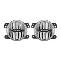 KC HiLiTES 4" Gravity LED G4 SAE Fog Lights - 10 - 24 Jeep JK/JL/JT - Goats Trail