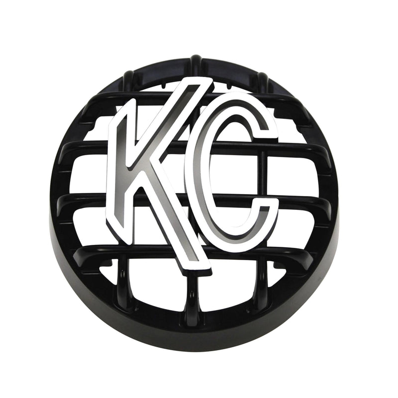 KC HiLiTES 4" Rally 400 - Stone Guard - Black/White KC Logo - Goats Trail