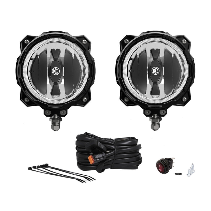 KC HiLiTES - 6" Gravity Pro6 LED - Infinity Ring - 2 - Light System - Goats Trail
