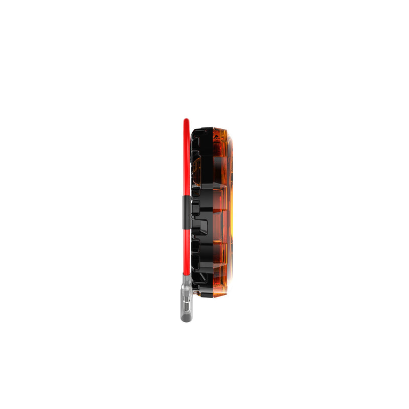 KC HiLiTES - Cyclone V2 LED - Single Light - Amber Lens - 5W Flood Beam - Goats Trail