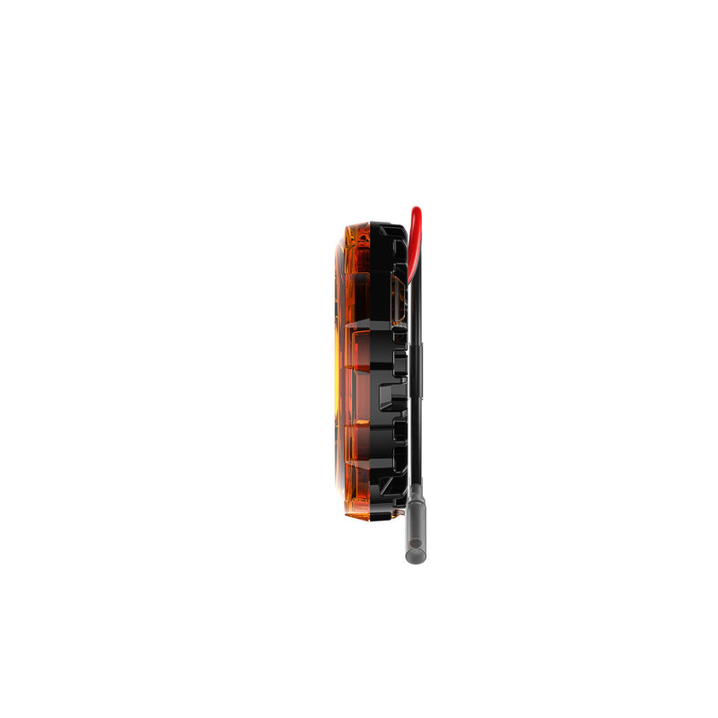 KC HiLiTES - Cyclone V2 LED - Single Light - Amber Lens - 5W Flood Beam - Goats Trail