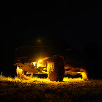 KC HiLiTES - Cyclone V2 LED - Single Light - Amber Lens - 5W Flood Beam - Goats Trail