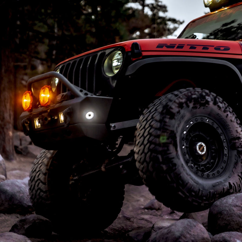 KC HiLiTES - Cyclone V2 LED - Single Light - Clear Lens - Goats Trail