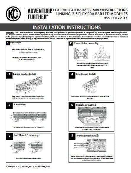 KC HiLiTES - FLEX ERA LED Light Bar - 30" - Master Kit - Goats Trail