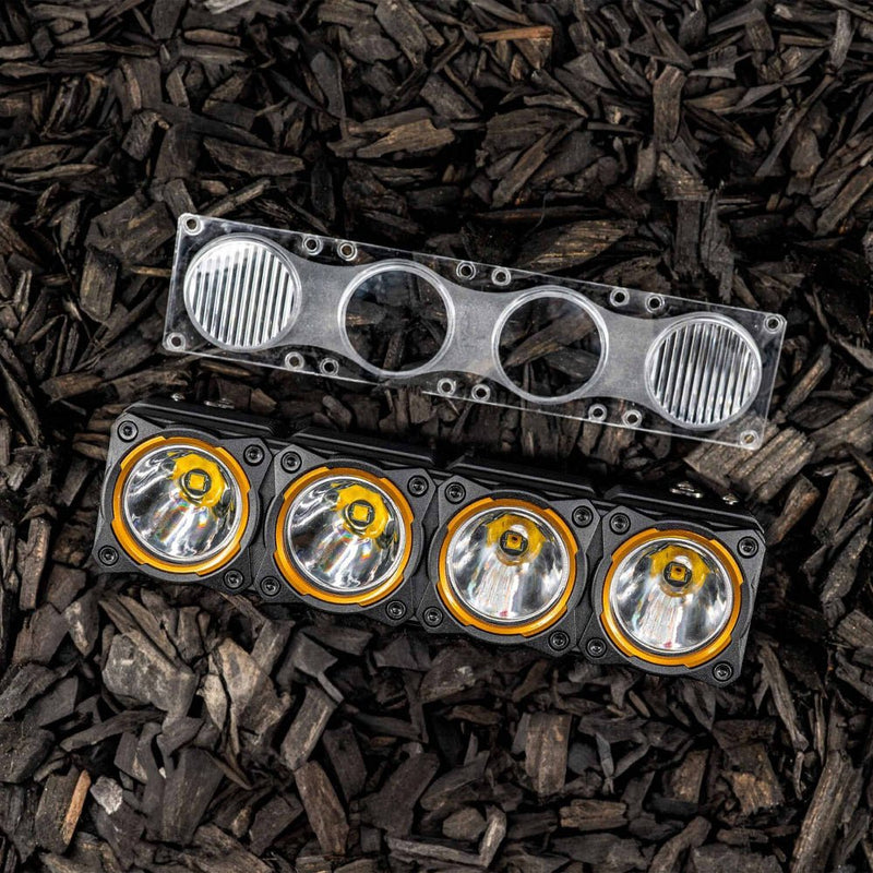 KC HiLiTES - FLEX ERA LED Light Bar - Clear Beam Lens for Light Bars - Goats Trail