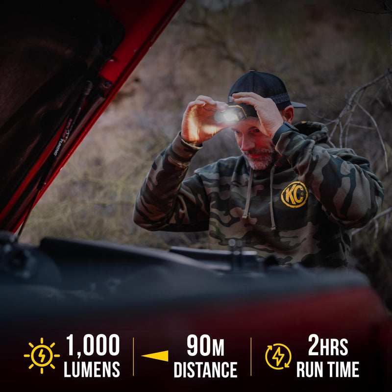 KC HiLiTES FLX 1K Magnetic Headlamp - Goats Trail