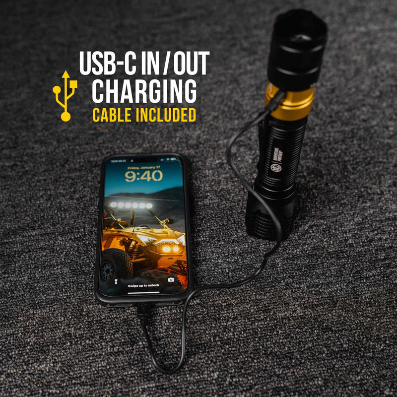 KC HiLiTES FLX 3K Rechargeable Flashlight - Goats Trail