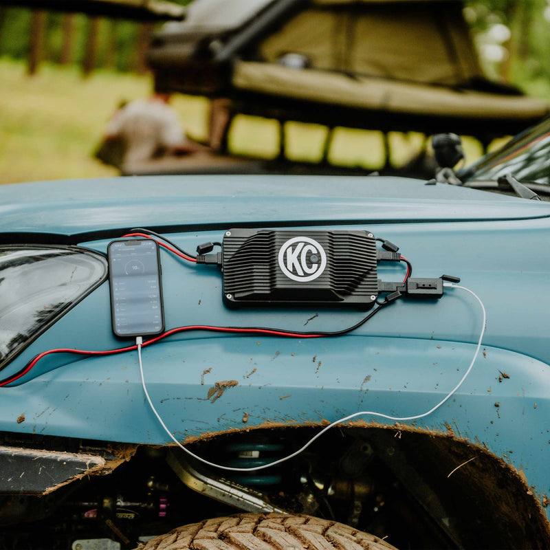 KC HiLiTES Solar Charge Hub Bundle - Goats Trail