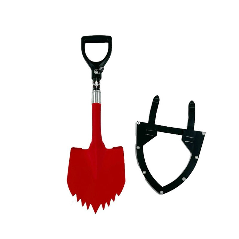 Krazy Beaver Mini Shovel with guard(Textured Red/Black) - Goats Trail