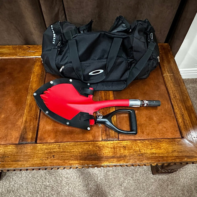 Krazy Beaver Mini Shovel with guard(Textured Red/Black) - Goats Trail