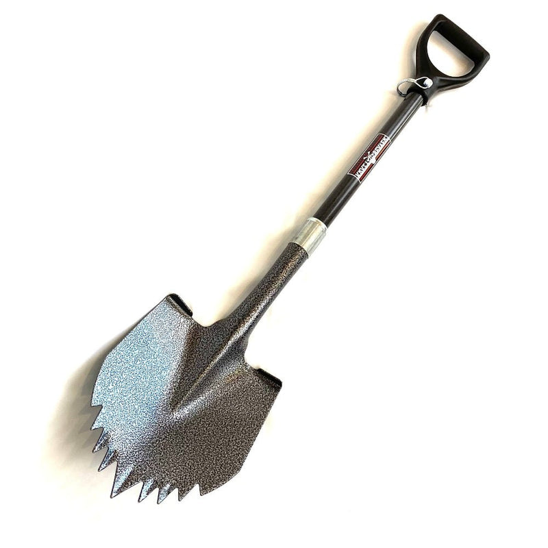 Krazy Beaver Shovel Silver Vein Head/Black Handle - Overland Gear - Goats Trail