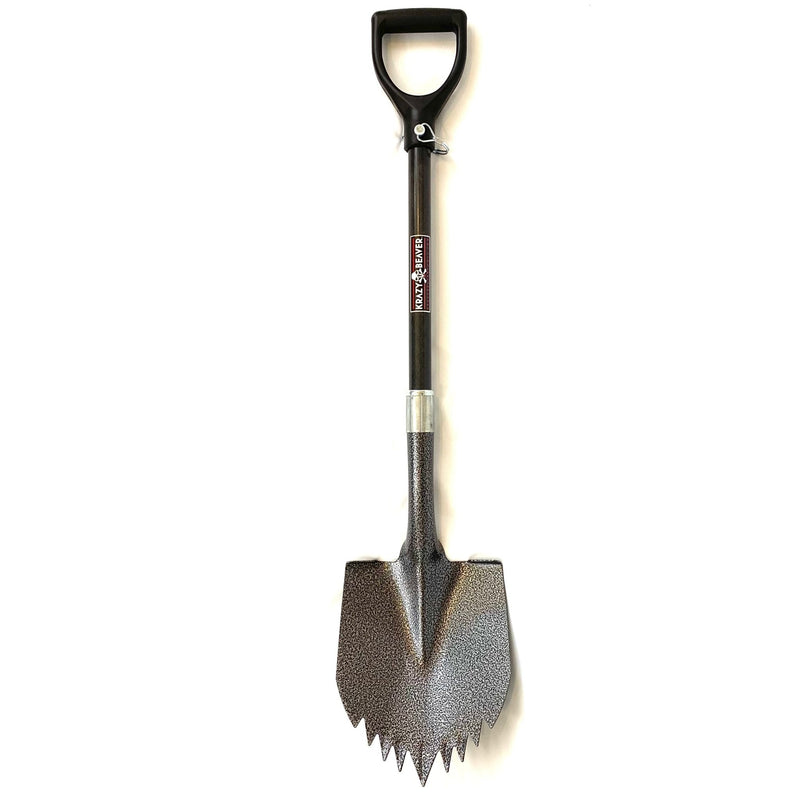 Krazy Beaver Shovel Silver Vein Head/Black Handle - Overland Gear - Goats Trail