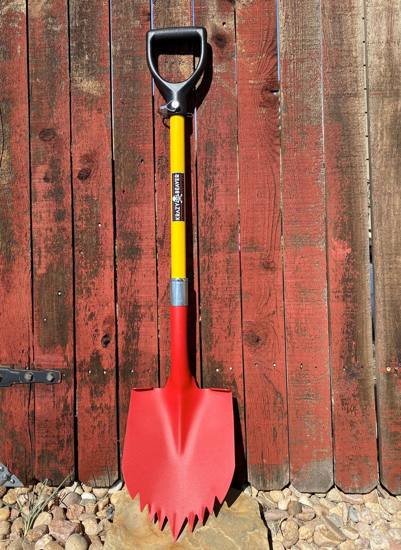 Krazy Beaver Shovel (Textured Red Head/Yellow Handle) - Goats Trail