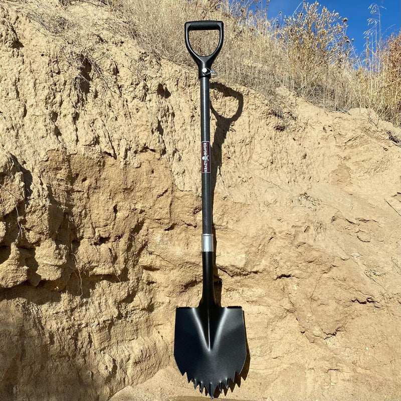 Krazy Beaver Shovel XL (Black Textured Head/Black Handle) - Goats Trail