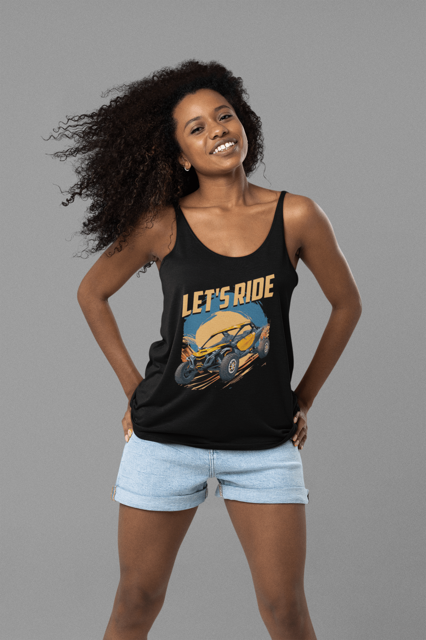 Let's Ride Side-by-Side Women's Tank Top - Goats Trail Off-Road Apparel Company