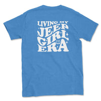 Living My Jeep Girl Era White Print Graphic Tee - Goats Trail