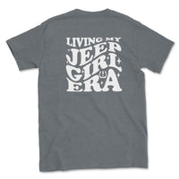 Living My Jeep Girl Era White Print Graphic Tee - Goats Trail